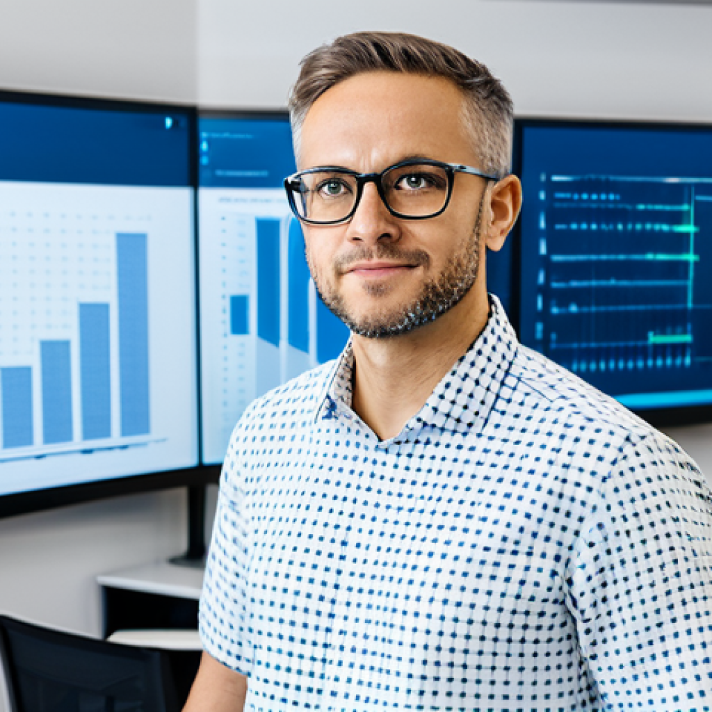 Data Architect**
"A professional data architect, wearing glasses and a collared shirt, stands in front of a large screen displaying a data lake architecture diagram. The background is a modern office environment with visible server racks. Fully clothed, appropriate attire, safe for work, perfect anatomy, natural proportions, professional, high quality, well-formed hands, proper finger count."
**