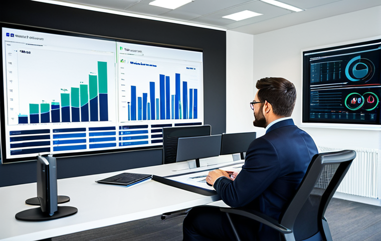 Modern Business Intelligence**
"A diverse team of professionals collaborating around a large interactive dashboard displaying data visualizations. The scene is a bright, modern office space. Focus on data-driven decision making. Everyone is fully clothed in appropriate business attire. safe for work, professional, perfect anatomy, natural proportions, high quality"
**