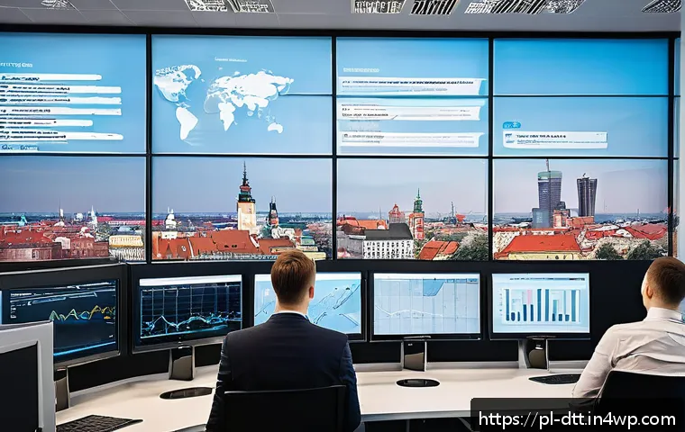 실시간 데이터 처리와 데이터 레이크 통합 - A modern Polish e-commerce office environment showing a diverse team of professionals analyzing real...