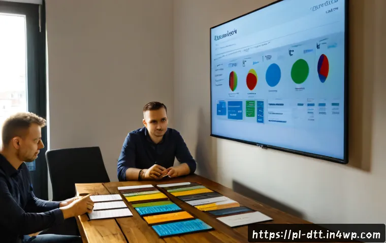 Home 15 데이터 레이크 구축을 위한 프로젝트 관리 방법 - Photorealistic modern Warsaw office meeting, diverse Polish data engineering team planning a data la...